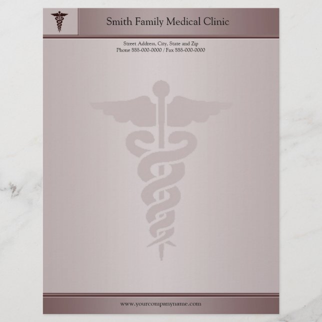 Physician Medical Doctor Letterhead (Front)