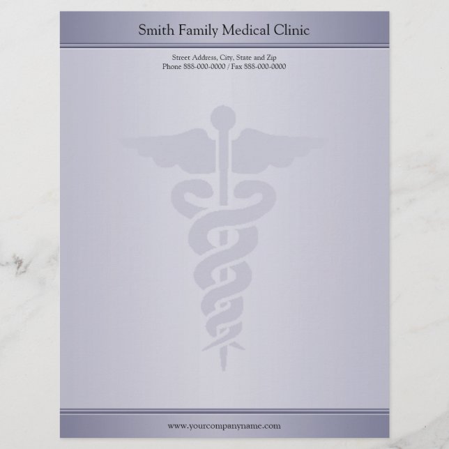 Physician Medical Doctor Letterhead (Front)