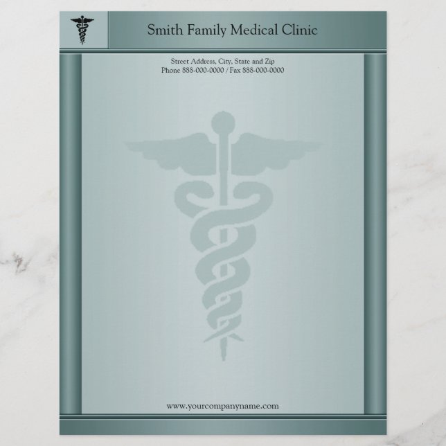 Physician Medical Doctor Letterhead (Front)
