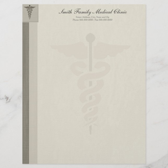 Physician Medical Doctor Letterhead (Front)