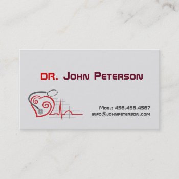 Physician Medical Doctor Practice Medicine Card by paplavskyte at Zazzle