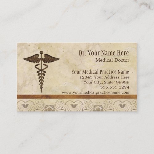 Physician Medical Doctor Practice Medicine Symbol Business Card