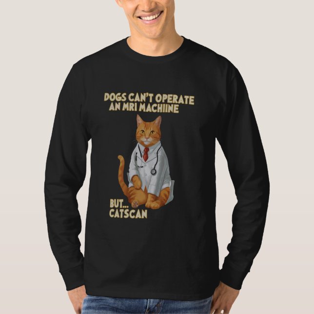 Physician Medicine - Medical Cat Doctor, Funny Cat T-Shirt (Front)