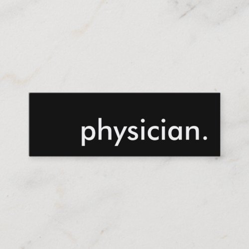 physician. business card template