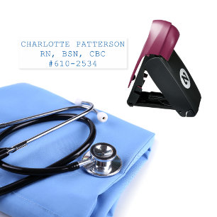 Physician Nurse Signature Name Medical Pocket Stamp