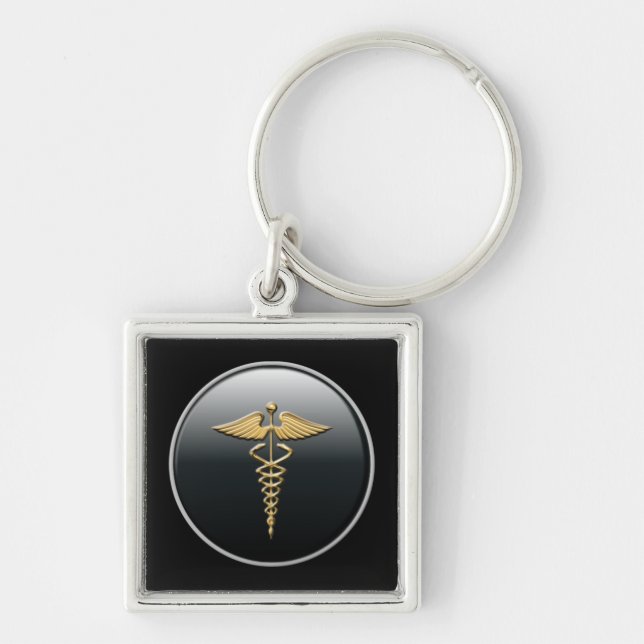 Physician Symbol Keychain (Front)