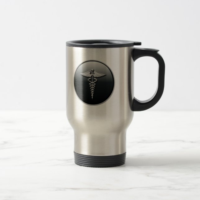 Physician Symbol Travel Mug (Right)