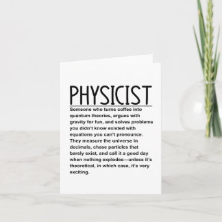 Physicist Card
