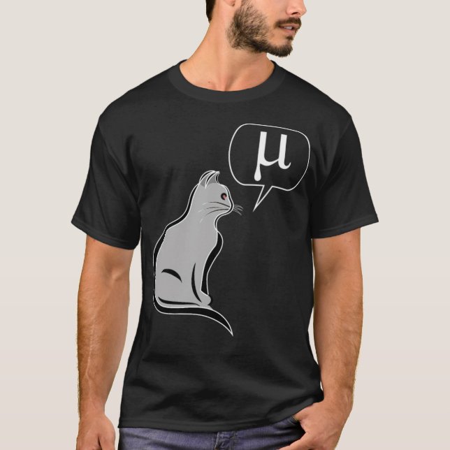 Physicist Cat Reflects Friction Coefficient thelwe T-Shirt (Front)
