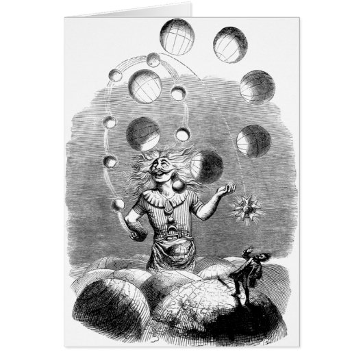 Physicist Juggling with the Planets Cards (Front)