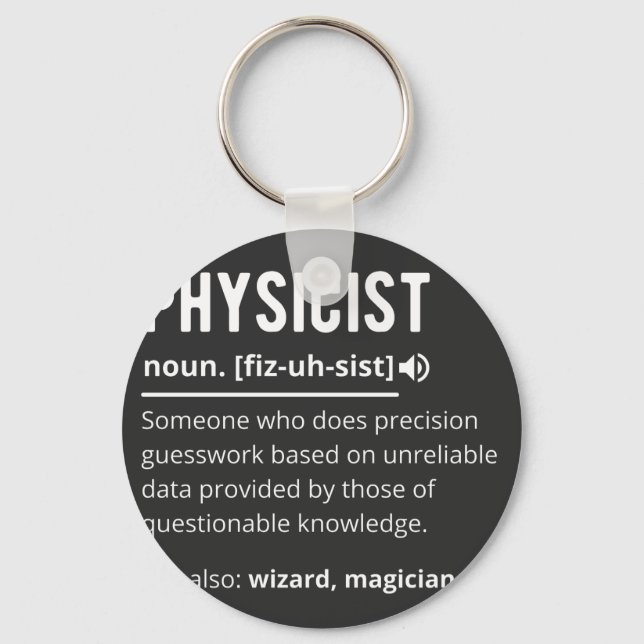 physicist keychain (Front)