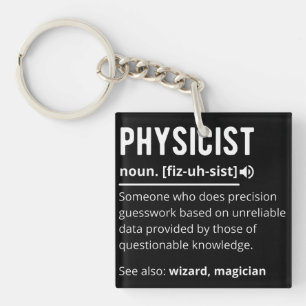 physicist keychain