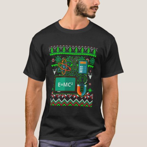 Physicist Science Ugly Christmas Physics T_Shirt