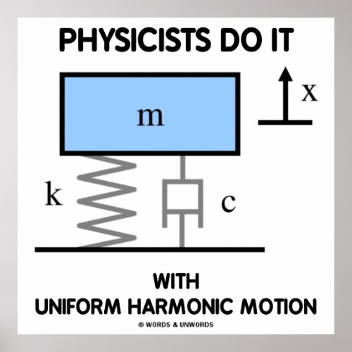 Physicists Do It With Uniform Harmonic Motion Poster