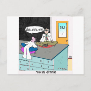 Physicists Meditating Postcard