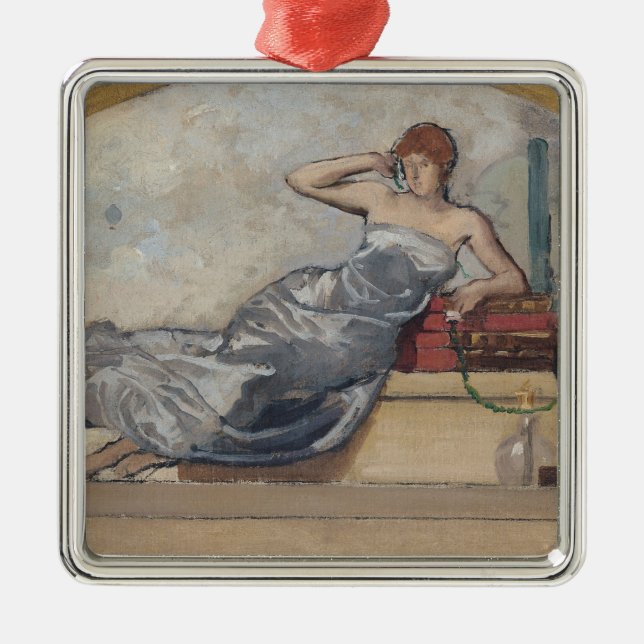 Physics, 1889 metal ornament (Front)