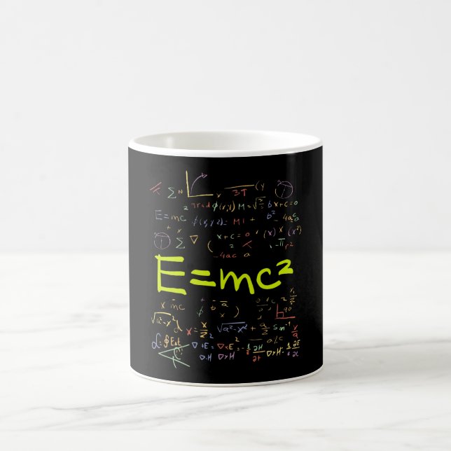 Physics and Math Formulas EMC2 Coffee Mug (Center)