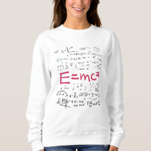 Physics and Math Formulas EMC2 Sweatshirt