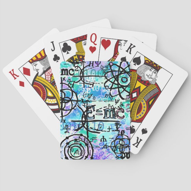 Physics and Math Symbols, Geek Poker Cards (Back)