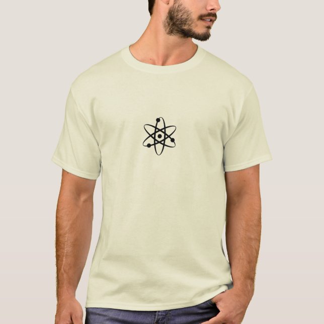 Physics Atom T-shirt on Light background (Front)