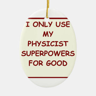 physics ceramic ornament