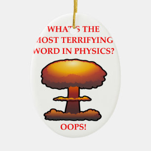 PHYSICS CERAMIC ORNAMENT