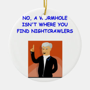 physics ceramic ornament