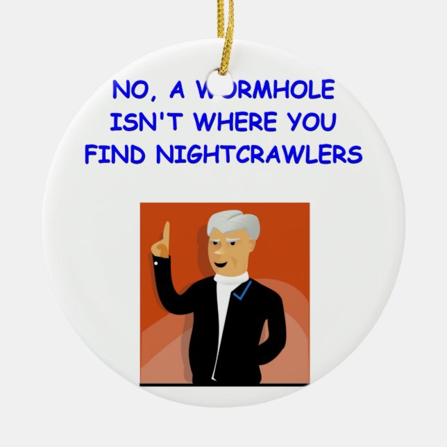 physics ceramic ornament (Front)