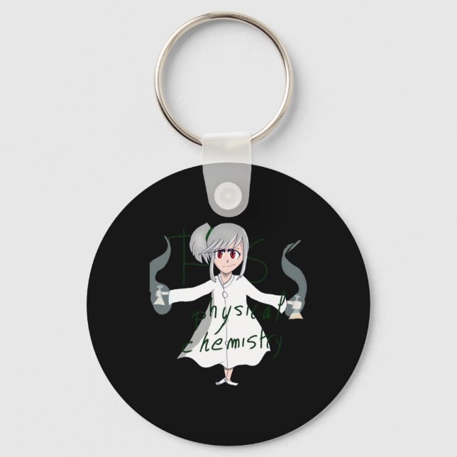 Physics Chemistry Sticker  Keychain (Front)