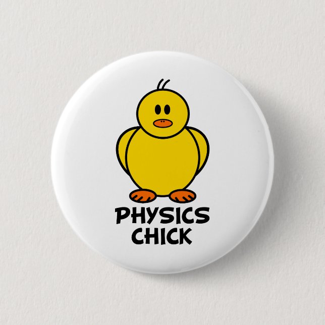 Physics Chick Button (Front)