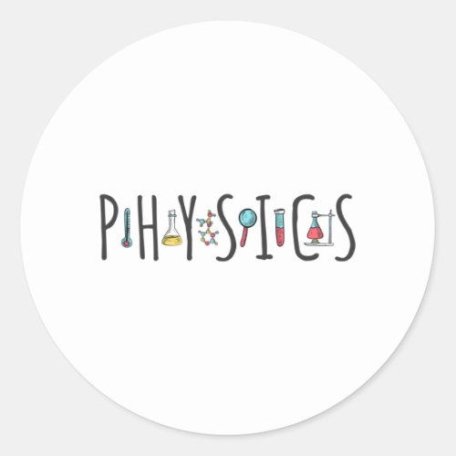 Physics Classic Round Sticker