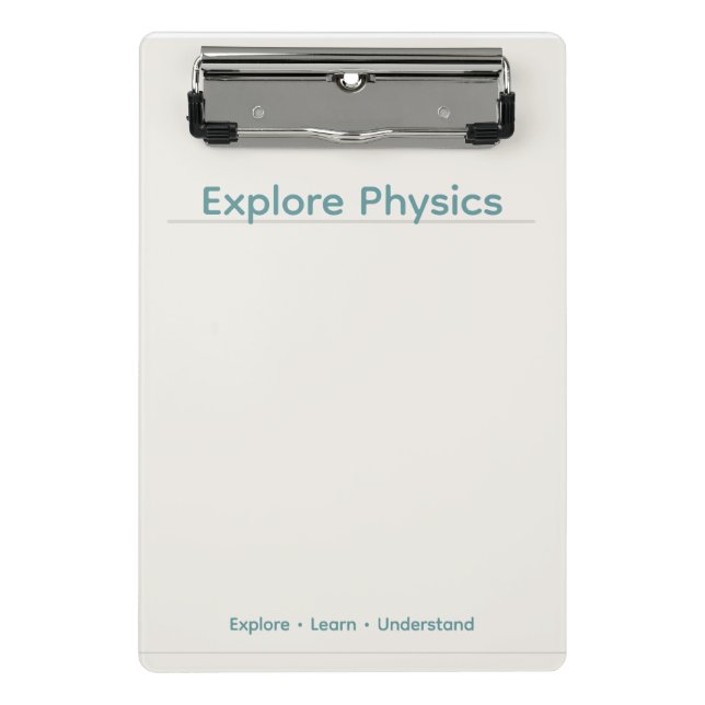 Physics Clipboard – Minimal Design| Custom (Front)