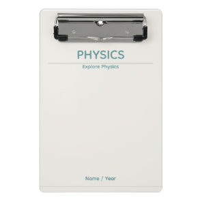 Physics Clipboard – Minimal Design| Custom Name