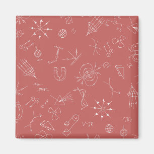 Physics diagram dusky pink  magnet