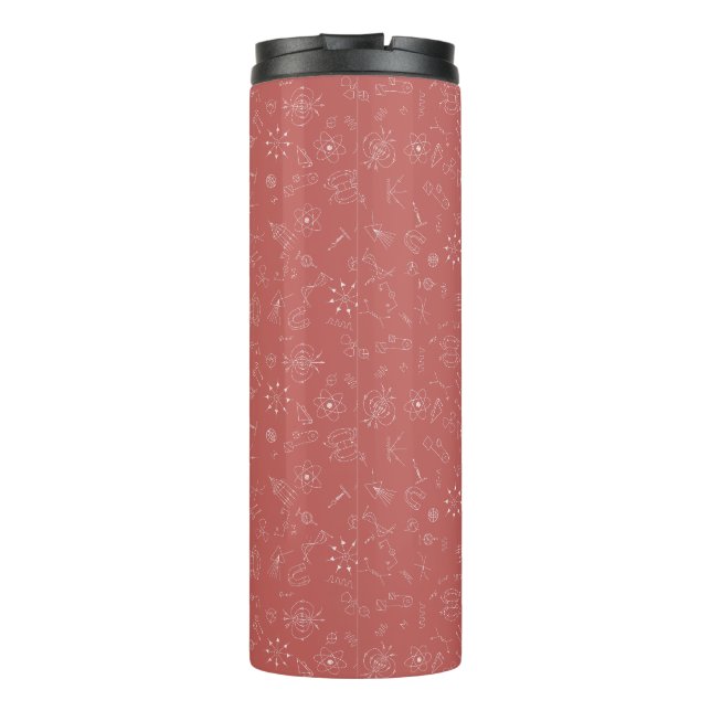 Physics diagram dusky pink  thermal tumbler (Back)