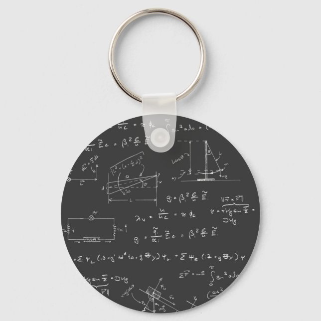Physics diagrams and formulas keychain (Front)