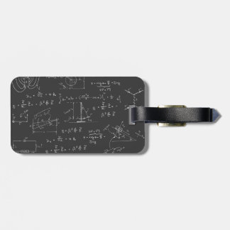 Physics diagrams and formulas luggage tag