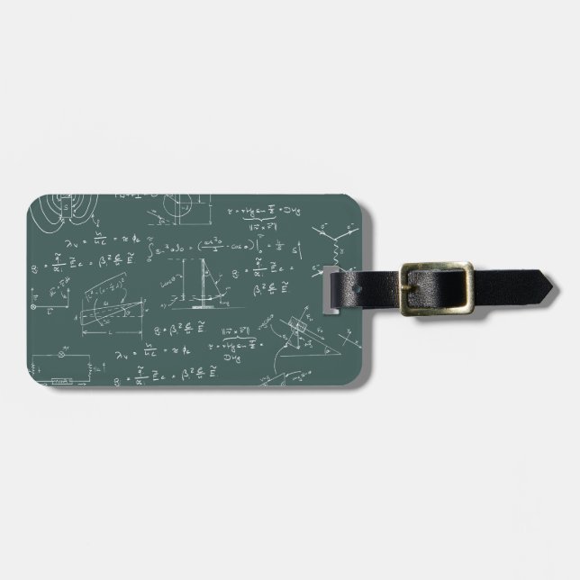 Physics diagrams and formulas luggage tag (Front Horizontal)