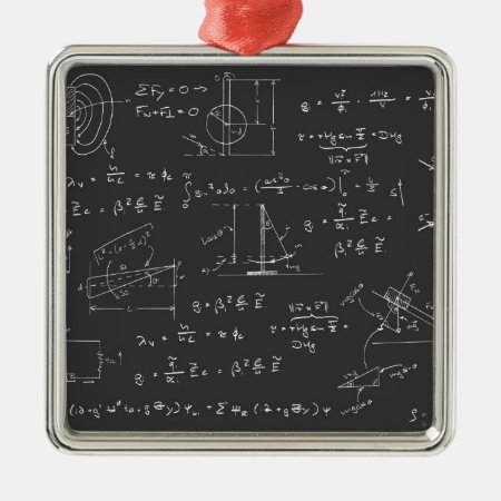 Physics Diagrams And Formulas Metal Ornament