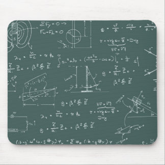 Physics diagrams and formulas mouse pad