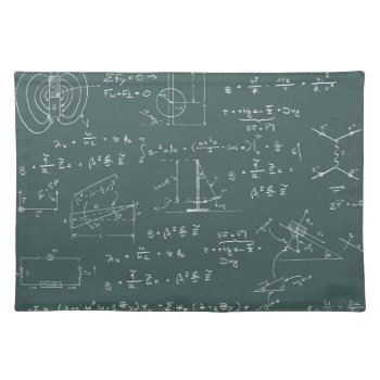 Physics Diagrams And Formulas Placemat by UDDesign at Zazzle
