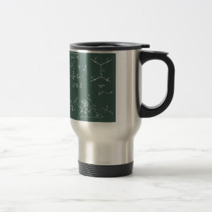 Physics diagrams and formulas travel mug