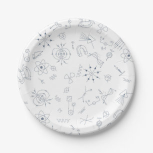 Physics diagrams design paper plates
