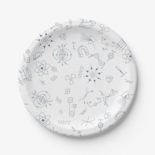 Physics diagrams design  paper plates