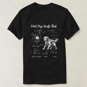 Physics Dog Golden Retriever Science Nerd Tee