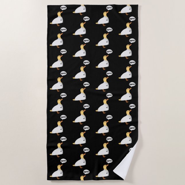 Physics Duck Beach Towel (Front)