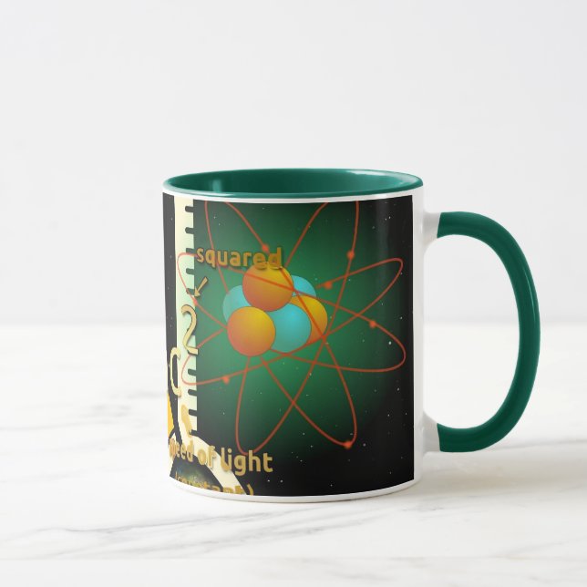 Physics E=mc2 colorful design Mug (Right)