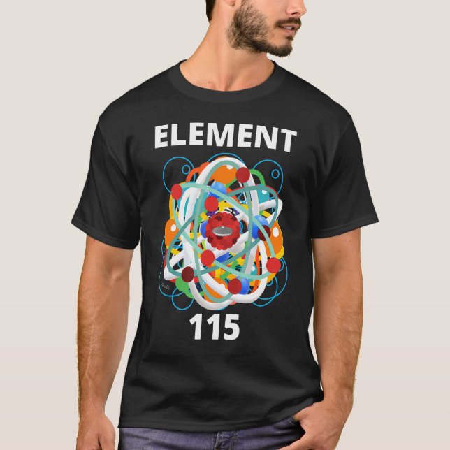 Physics Element 115 Energy Particles Nuclei Scienc T-Shirt (Front)