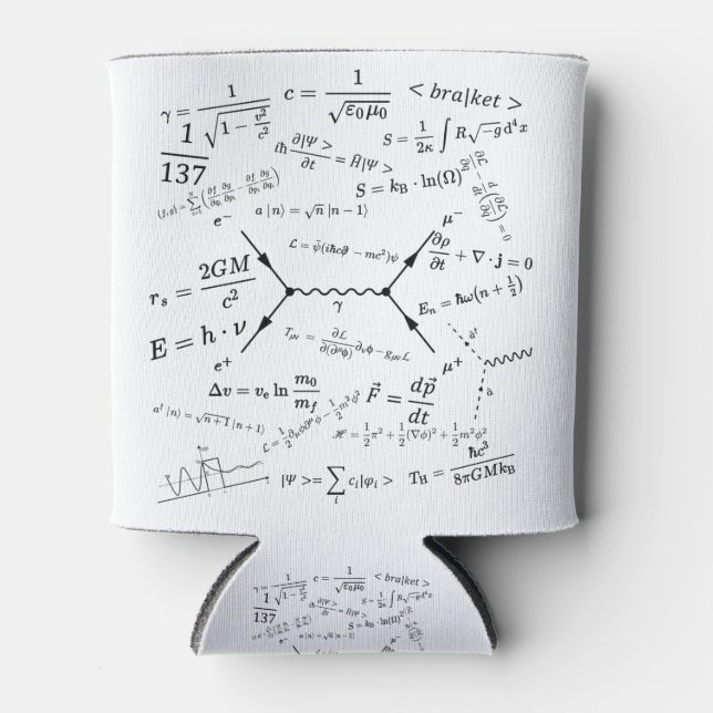 Physics equations and formulas can cooler (Front)