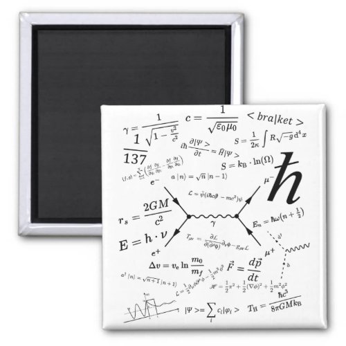 Physics equations and formulas magnet